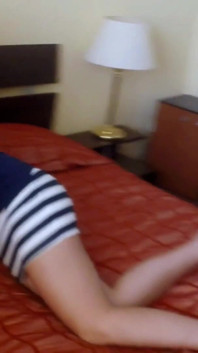 Sexy Amateur Brunette Strips and Shows Her Body