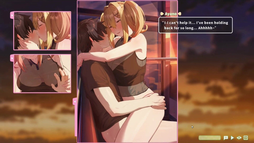 Hentai Game - Summer Clover - Ferris Wheel Sex - Fucking the Blonde on the Ferris Wheel (NSFWOtaku)