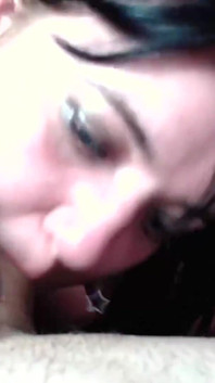 Mon visage était couvert de sperme