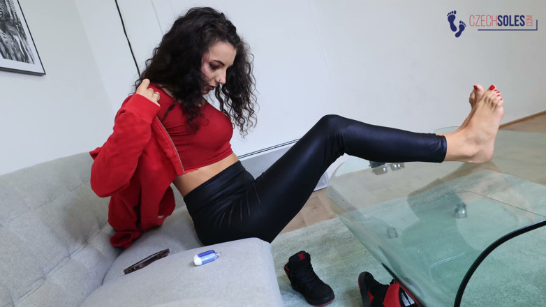 Czech Soles - foot fetish content: Your Naughty Roommate's Smelly Socks, Feet and Long Toes