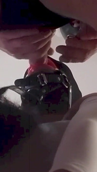 Blindfolded and Gagged MILF Gets Fucked in the Pussy and Mouth