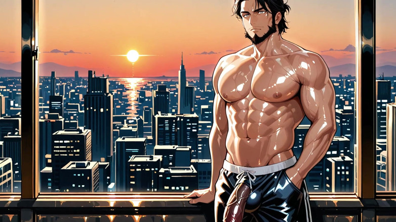 Erotic Man: Ai 产生了强烈的肌肉男人