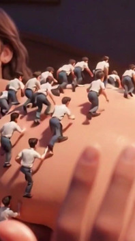 Giantess Wet Pussy - Tiny Men Climbing & Exploring Her Body
