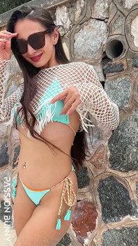 Beauty Bikini Pleasure and Sexy Dance on the Beach