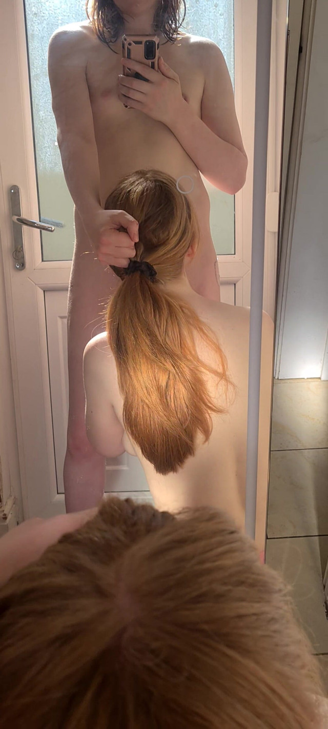 Suckin' off My Trans Hottie Redhead GF (PrincessKitti3)