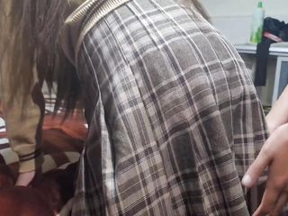 Astrid Cute: 学生たちクソッ!私たちは大学の仕事をしていて、セックスをしたいという衝動に耐えられませんでした!自家製ポルノビデオ!