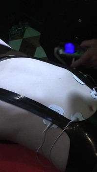 Rikki Electro Test of Endurance with Clamps to Navel