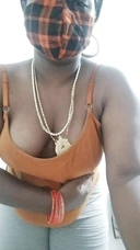 Desi World: Chubby Tamil Aunty Plays with in Full Mood