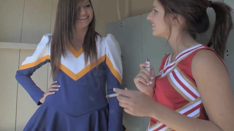Hot Lesbians X: Lesbian Cheerleaders Cassandra Nix and Mary Jane Johnson Lick Pussy.