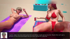 3DXXXTEEN2 Cartoon: Šukání na pláži. 3D porno kreslený sex