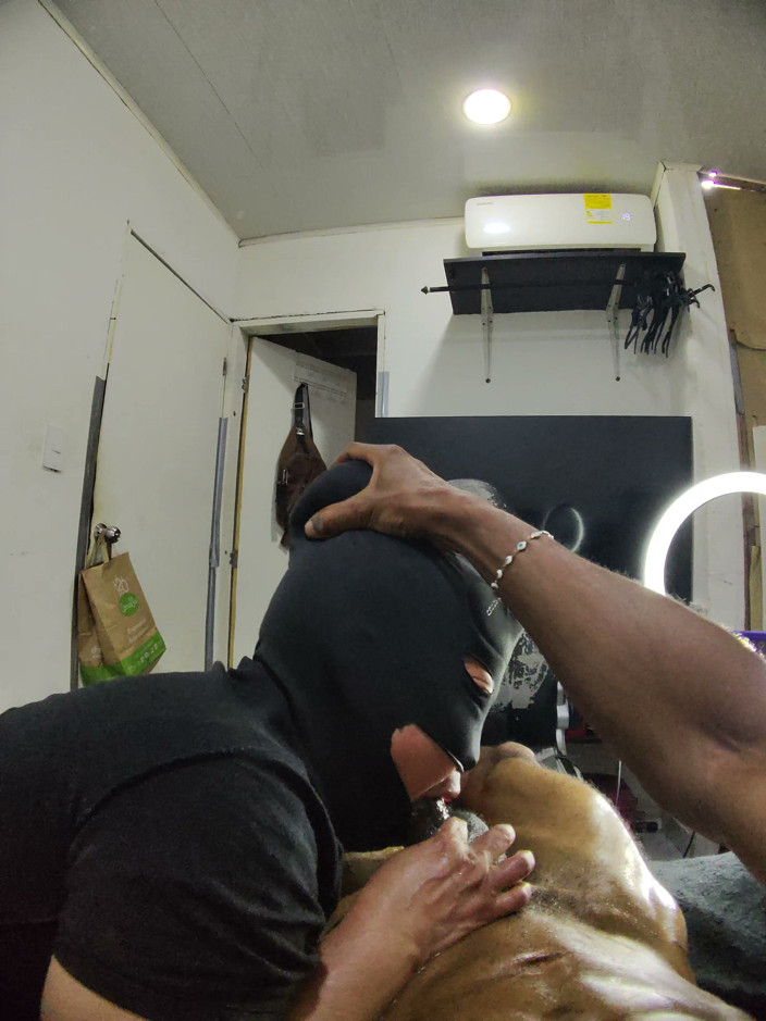 Cum-lobian dickdrainers: Throat Champ Black Mask 5