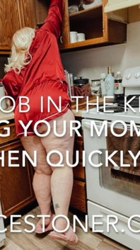 BBW MILF Sucks Your Cock in the Kitchen