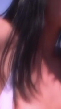 Hot girl loves to ride huge dick in both holes