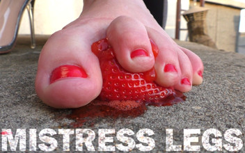 Mistress Legs: Strawberries Tasty Foot Squeezing | Faphouse