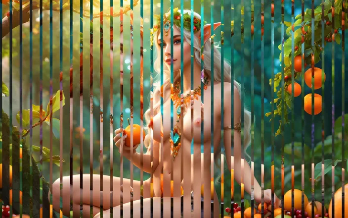 AI Girls: Beautiful Elf Girls with Aws, Fruit of Hawthorn