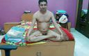 Pathik M Bhavsar: Cute sissy femboy sweet lollipop doing naked yoga on the...