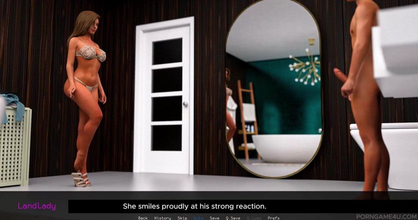 Porn game 4 u: La seducente padrona di casa prende in giro il suo...