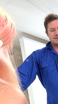Sexy Teen Logan Montoya Can't Oppose the Handyman's Big Fat White Cock a Total Slut