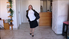 MariaOld: Señora de negocios se desnuda, mamada, tittyfuck