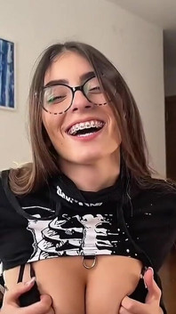 POV: Braces Teen Yoya Grey Does Homework… Then Swallows My Load