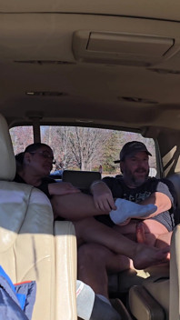Hubby Creampies Wife in Car Parking Lot