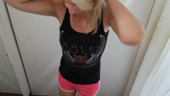 Cuteblonde666: เปลือยกายกลางแจ้งในห้องเปลี่ยนเสื้อผ้า