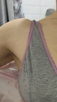 Big Woman's Muscles Flexing