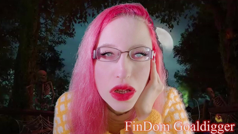 FinDom Goaldigger: Halloweenowa transformacja penisa orzechów