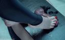 Homemade handjob: Footjob schiacciamento delle palle