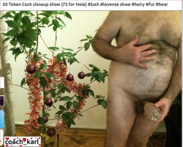 Coach Karl dude lodge: Coach Karls feestelijke spermashow - geen audio