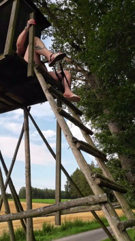 Xxl Pissing From Above in the Forest