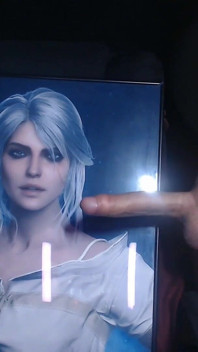 Cum Tribute for Ciri (game Character From Witcher 3)