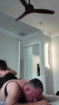 Younger Uses Older in Lingerie