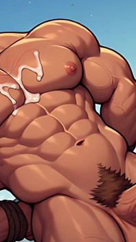 Muscle Art Men Cumming