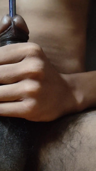 Anal with Stick. Rough Indian Teen Boy