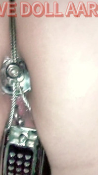 Muñeca esclava aaruna diario 6 (goteando cera, cuerda de esclavitud, orgasmo, control de castidad, cinturón de castidad tapón anal)