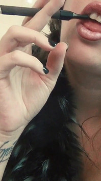 Seductive Cigar Fetish Smoking Topless Black & Mild Deep Smoking