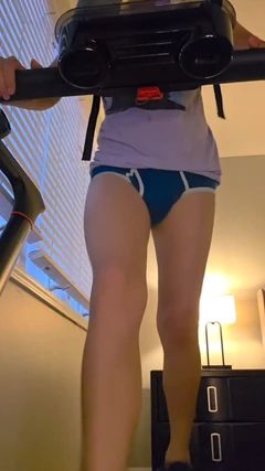 Twink Runs on Treadmill in Underwear