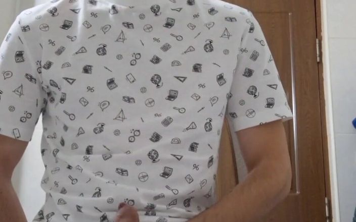 The college boy: Schnelle masturbation im badezimmer