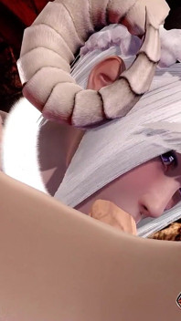 Pompino da grandi tette scuro succubus con sborrata facciale animazione 3d