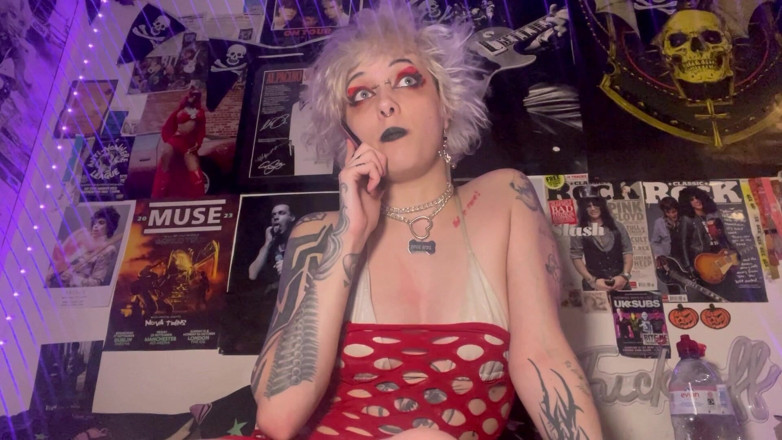Glitterqueen1999: Goth Girl Glitterqueen1999 Possessed by Her Stepdad and Made to...