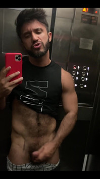 Delicious straw in the elevator…