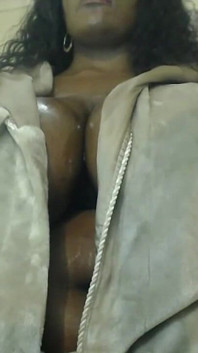 African Lactating Stepmum Bouncing Her Fat Tits