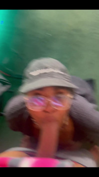 Nerdy Goth Girl Gets on Her Knees for a POV Blowjob