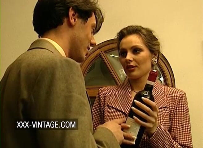 XXX-Vintage: Vintage threesome at a swinger dinner party - 2 scenes in 1