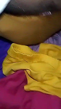 In the Yellow Color, the Blue Panty Blue Gow Is