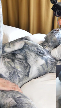 Nora Fox Wolf Zentai máy làm tình