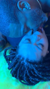 Blue Light Seduction: Angel & Jigga's Sensual Fuckfest