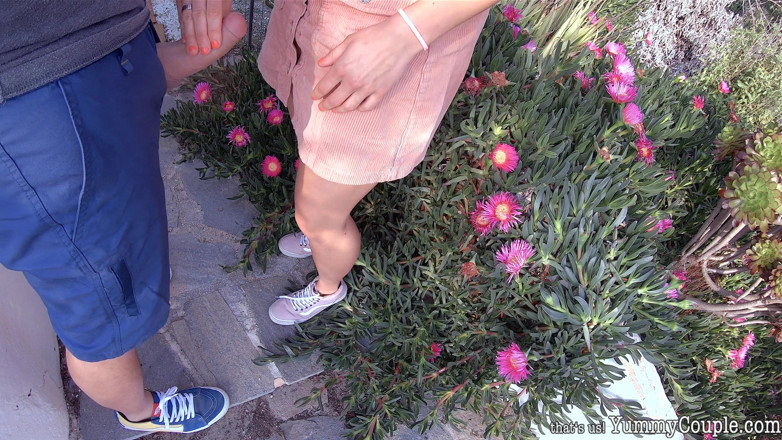 Yummy Couple: Outdoor triple cumshot on my tits