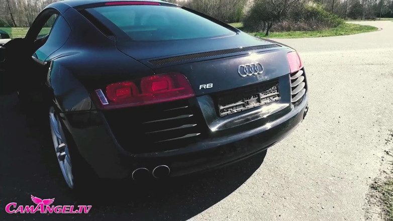 CamAngel: Audi R8 jazda testowa i porno na świeżym powietrzu